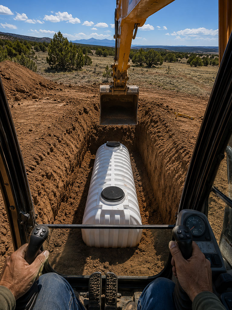 Design and build a cistern for Durango luxury homes and custom homes in la plata county